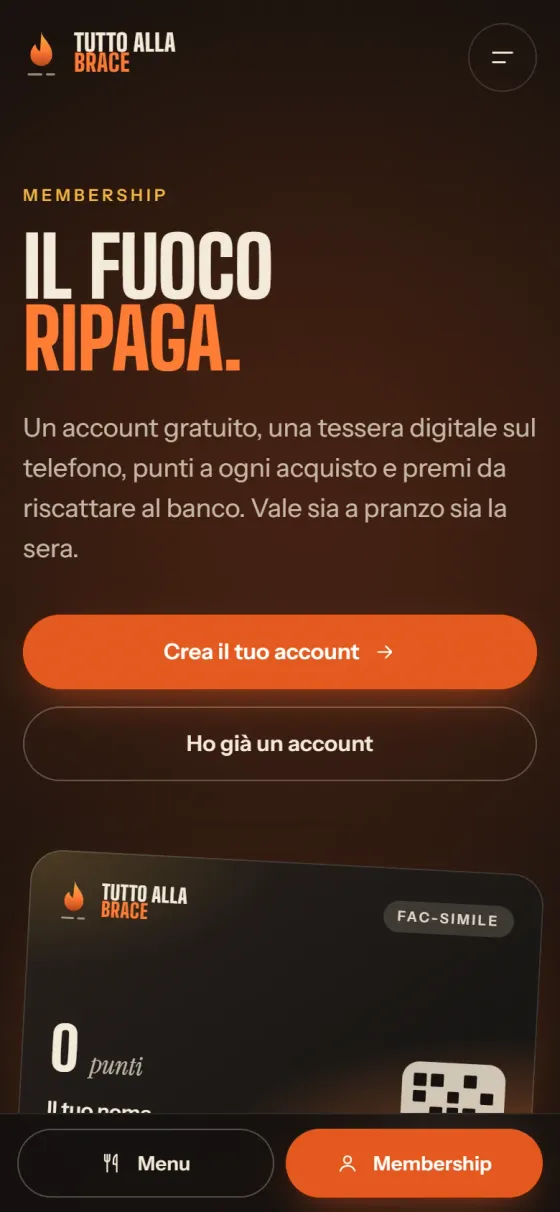 La tessera sul telefono